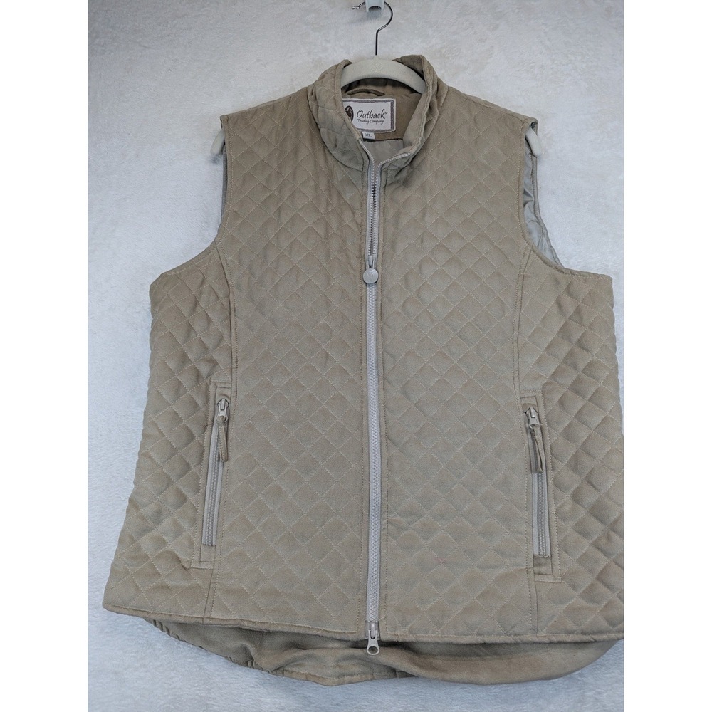 Outback Trading Company Grand Prix Quilted Vest Women's XL Western Equestrian